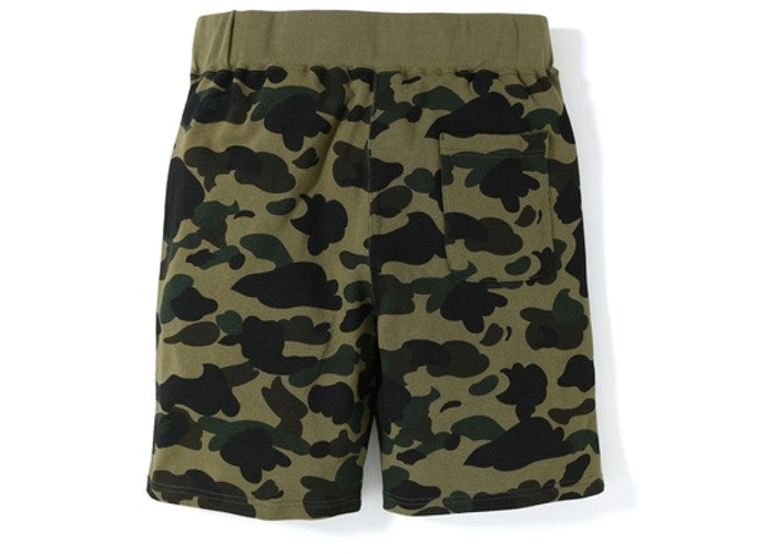 Bape 1st Camo Sweat Shorts Green