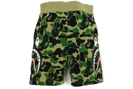 BAPE Big ABC Camo Side Shark Sweat Shorts Green