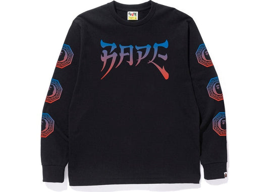 BAPE Graphic L/S Tee Black