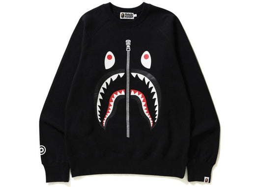 Bape Shark Crewneck Black