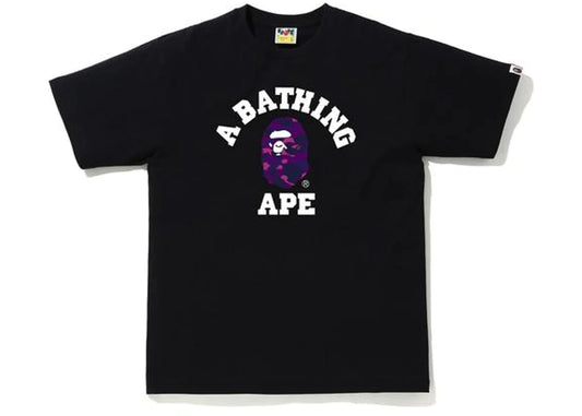 BAPE Color Camo College Tee (FW20) Black/Purple (OSHAWA)