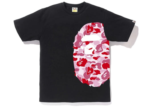 BAPE ABC Side Big Ape Head Tee Black/Pink(OSHAWA)