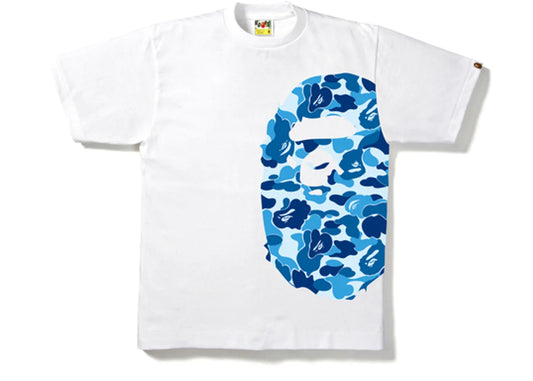 BAPE ABC Side Big Ape Head Tee White/Blue