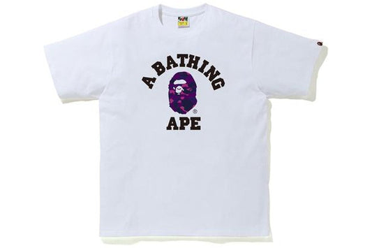BAPE Color Camo College Tee (FW20) White/Purple (OSHAWA)
