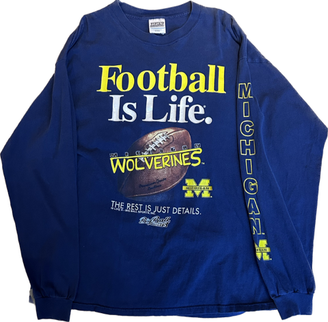 Vintage Michigan Wolverines football longsleeve