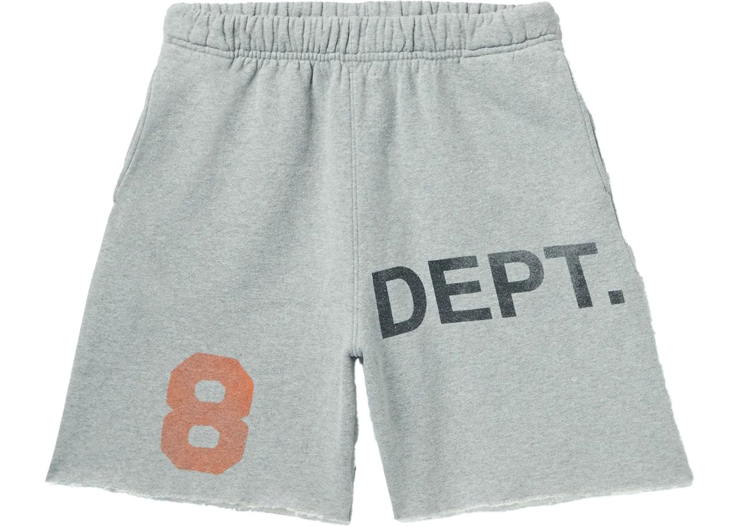 Gallery Dept. Wide-Leg Printed Distressed Cotton-Jersey Shorts