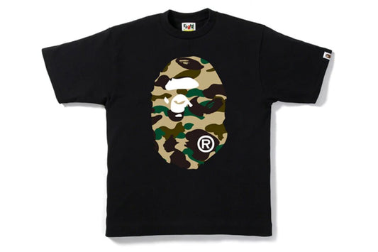 BAPE 1st Camo Big Ape Head Tee Black/Yellow