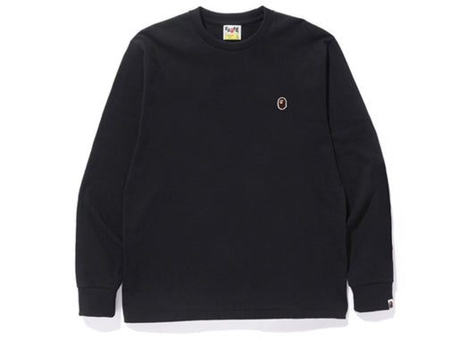 BAPE Ape Head One Point L/S Tee Black