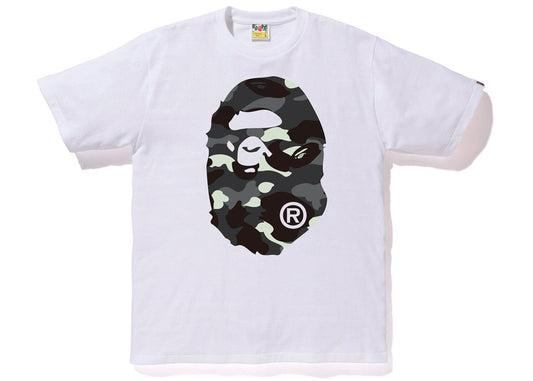 BAPE City Camo Big Ape Head Tee White/Black