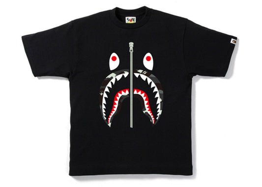 BAPE City Camo Shark Tee Black/Black