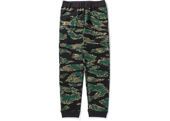 Bape Tiger Camo Slim Sweat Pants Green