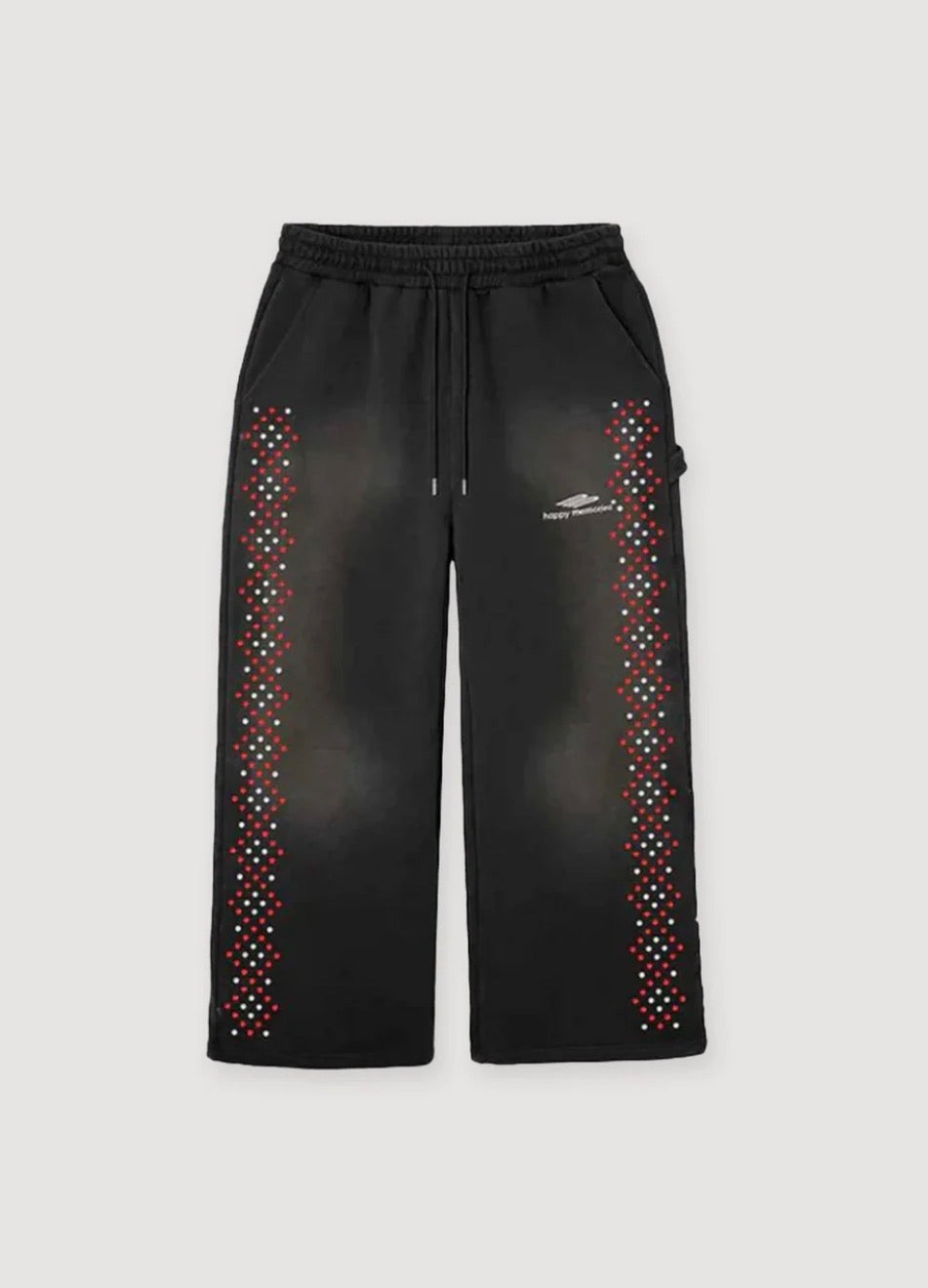HMDD Crystal Sweatpants Black/Red