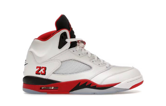 Jordan 5 Retro Fire Red Black Tongue (2025)