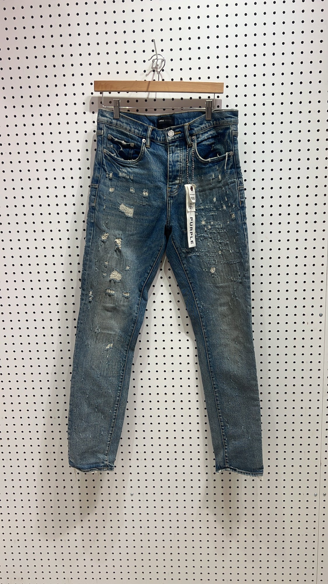 PURPLE Blue Wash Slim Jeans
