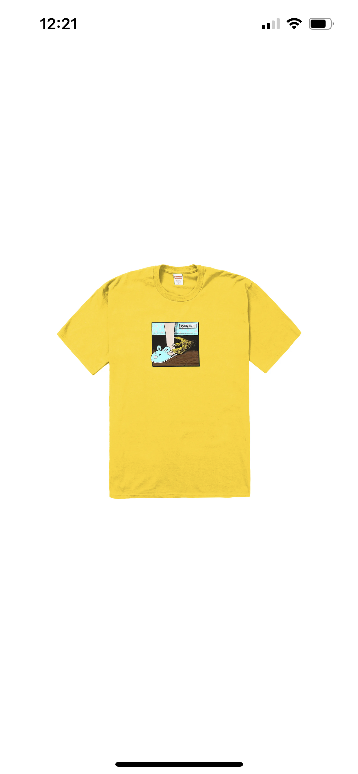 Supreme Bed Tee Yellow