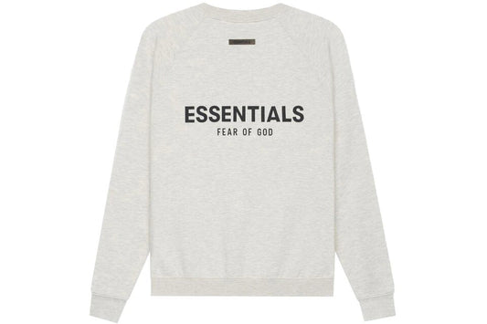 Fear of God Essentials Pullover Crewneck Light Heather Oatmeal SS21