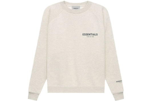 Fear of God Essentials Core Collection Pullover Crewneck Light Heather Oatmeal