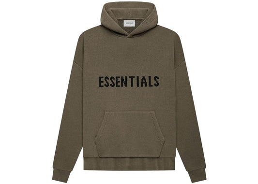 Fear of God Essentials Knit Pullover Hoodie Harvest
