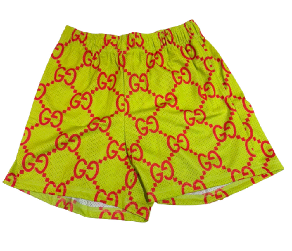 Bravest Studios Gucci Shorts Green/Orange