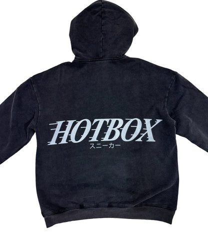 Hotbox Micro Chest Logo Hoodie Black