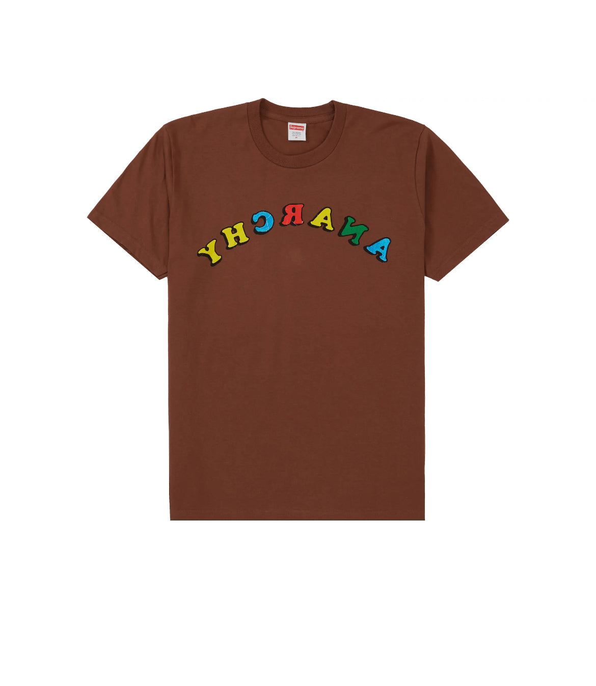 Supreme Jamie Reid Anarchy Tee Brown