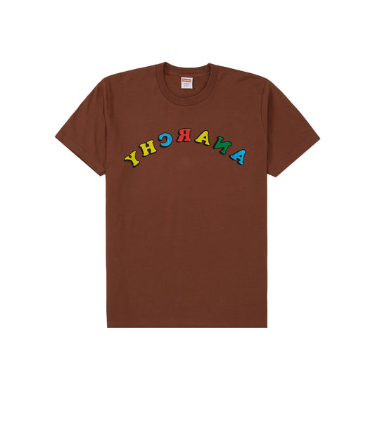 Supreme Jamie Reid Anarchy Tee Brown