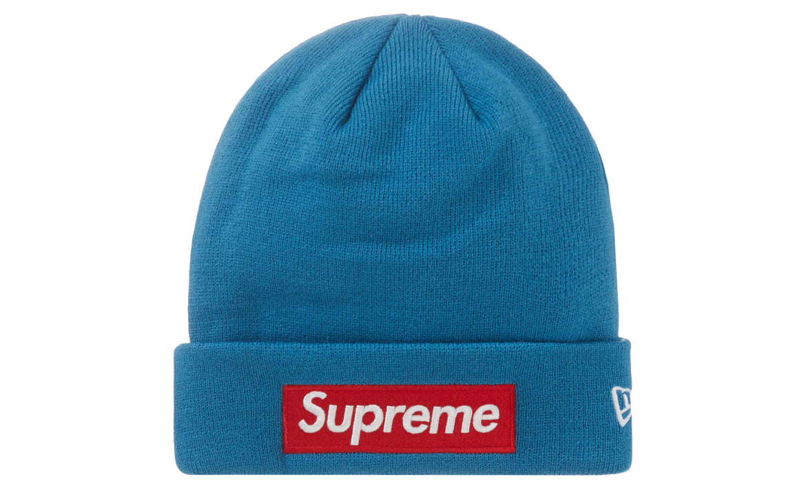 Supreme New Era Box Logo Beanie (FW22) Blue