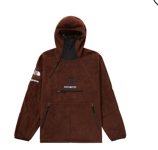 Supreme The North Face Steep Tech Fleece Pullover Brown