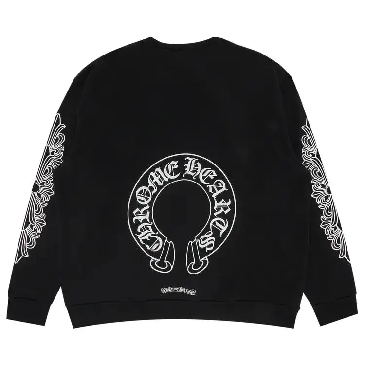 Chrome Hearts Horseshoe Crewneck Black
