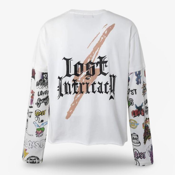 Lost Intricacy Logos L/S white
