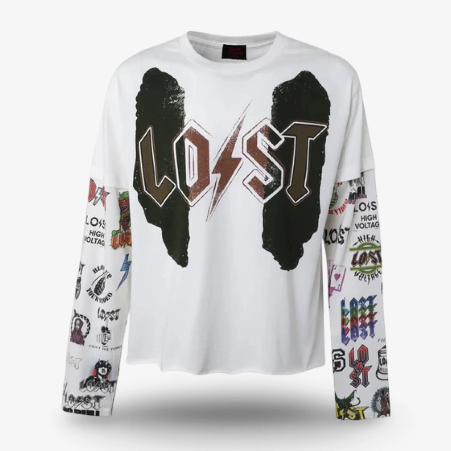 Lost Intricacy Logos L/S white