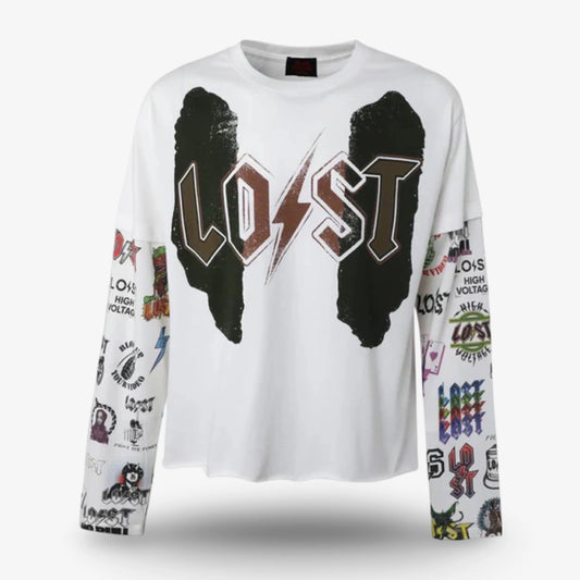 Lost Intricacy Logos L/S white