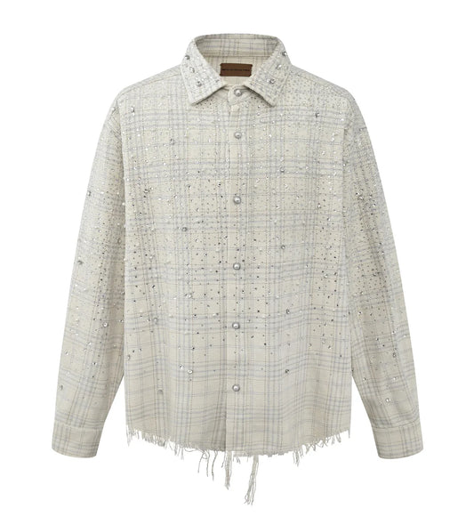 Birth of Royal Child 20k Diamond Pearl Flannel Shirt Beige