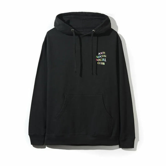 Anti Social Social Club Rainbow Logo Hoodie (Black)