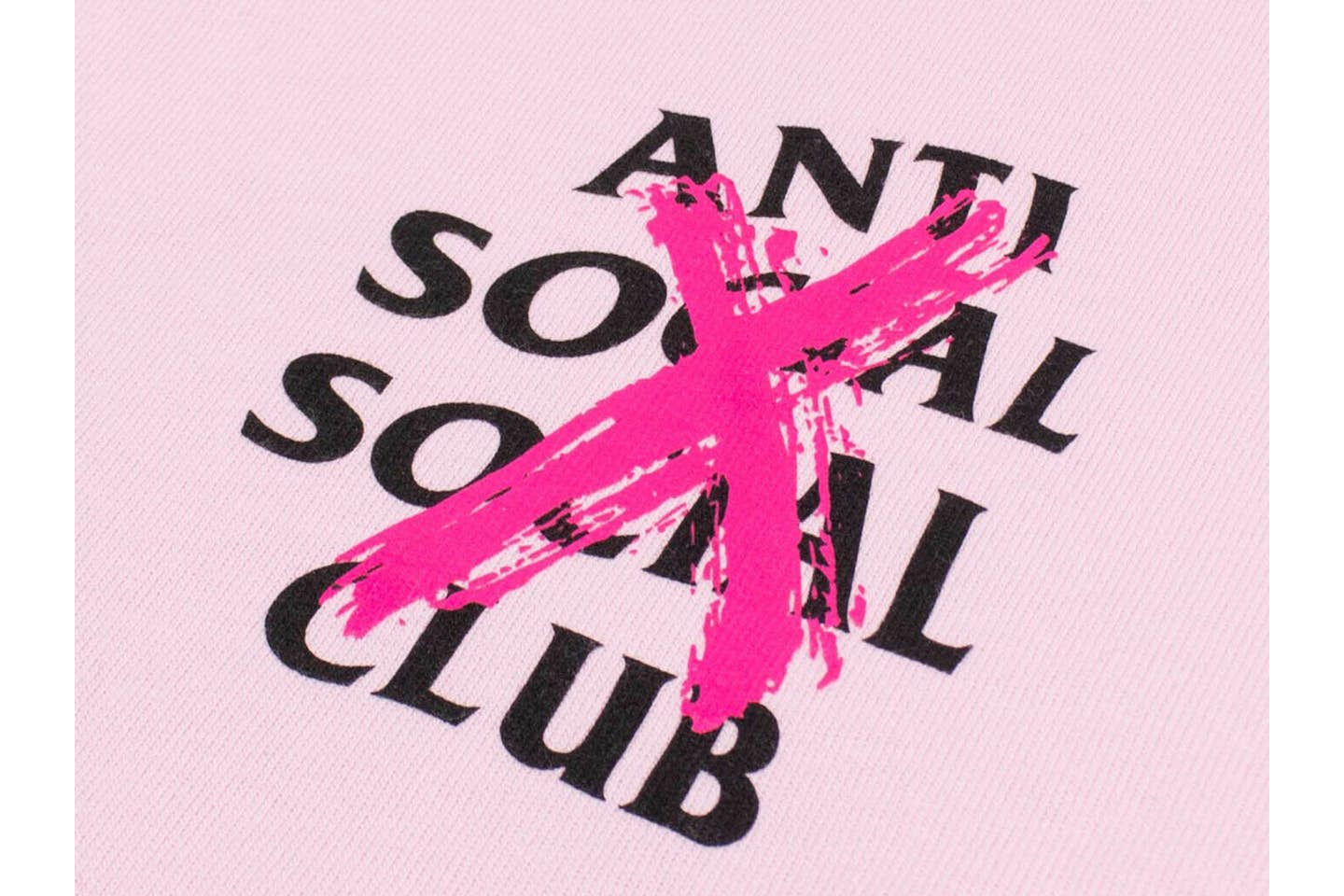 Anti Social Social Club Cancelled Hoodie Pink