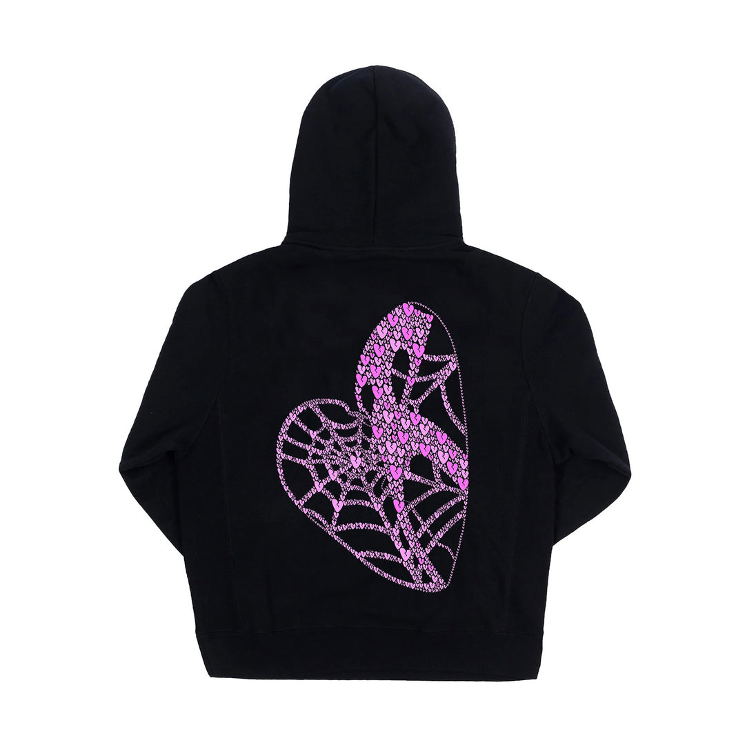 Revenge Broken Hearts Hoodie Black/Pink