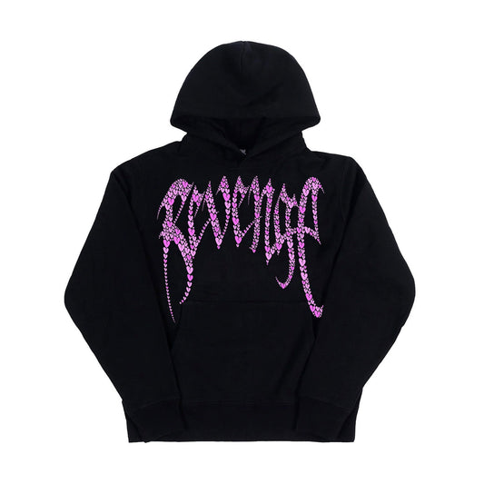 Revenge Broken Hearts Hoodie Black/Pink