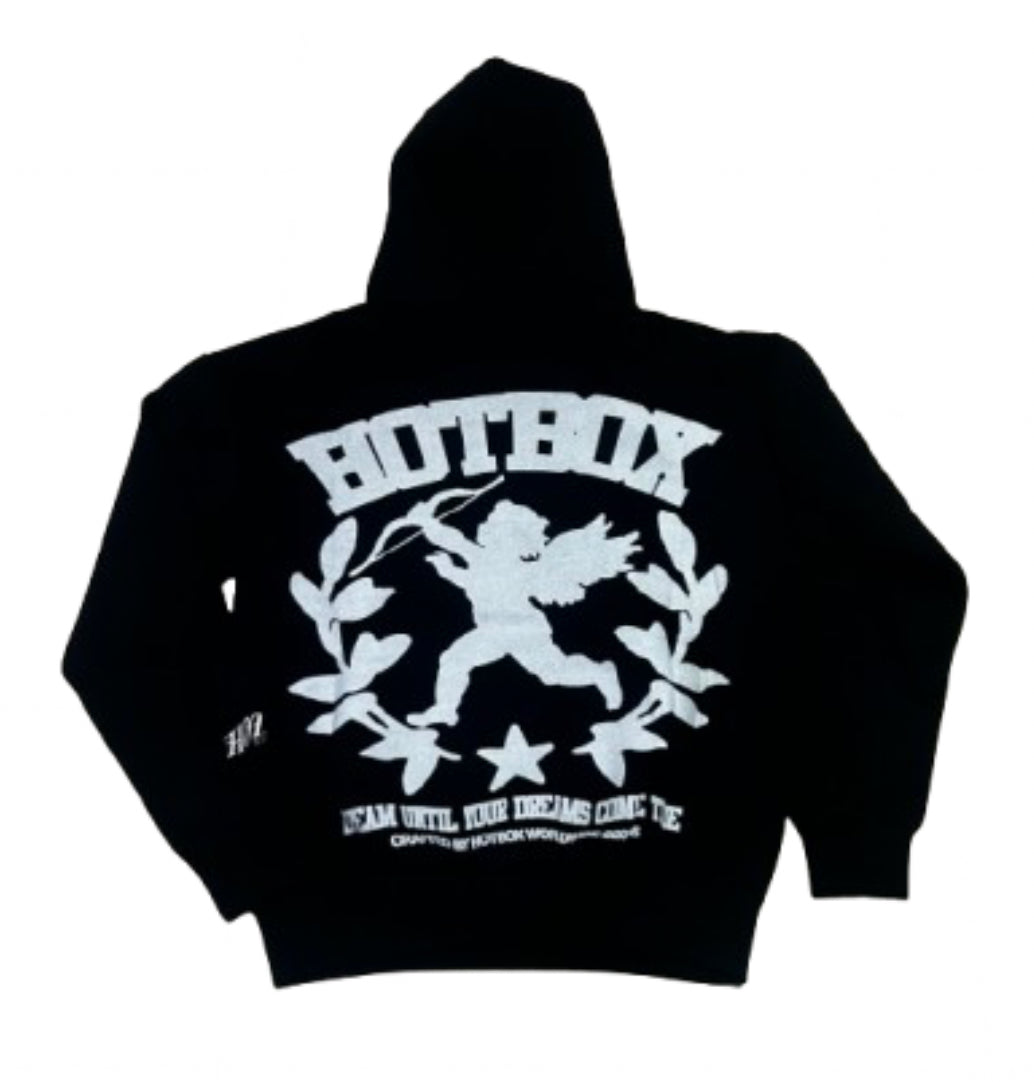 HOTBOX HALO WORLDWIDE HOODIE BLACK