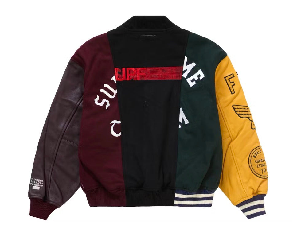 Supreme MM6 Maison Margiela Split Varsity Jacket