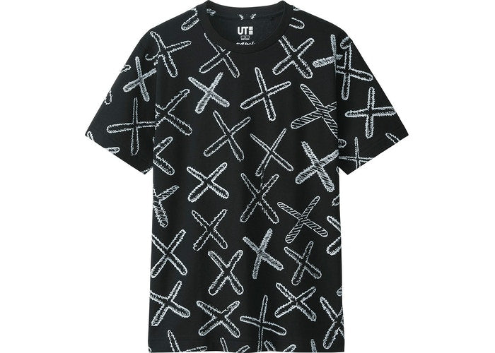 KAWS x Uniqlo All Over X Tee Black