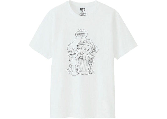 KAWS x Uniqlo x Sesame Street Companion Trash Can Outline Tee