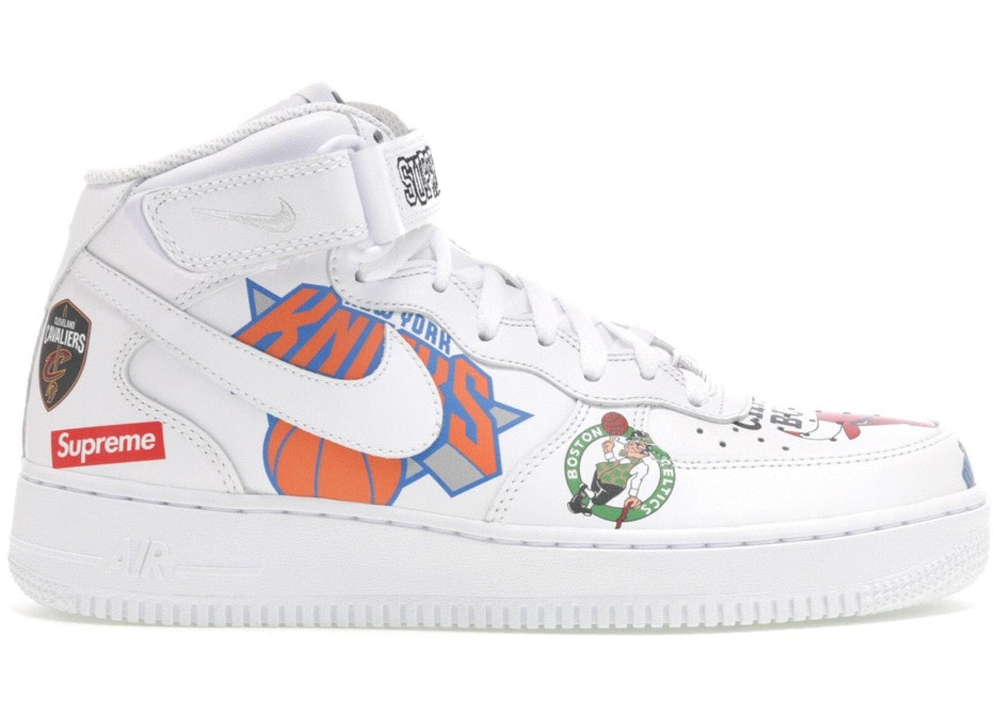 Nike Air Force 1 Mid Supreme NBA White
