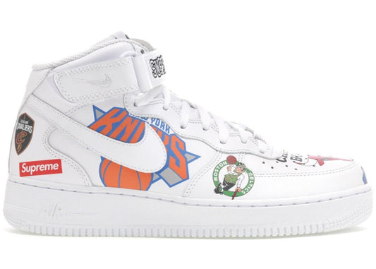 Nike Air Force 1 Mid Supreme NBA White