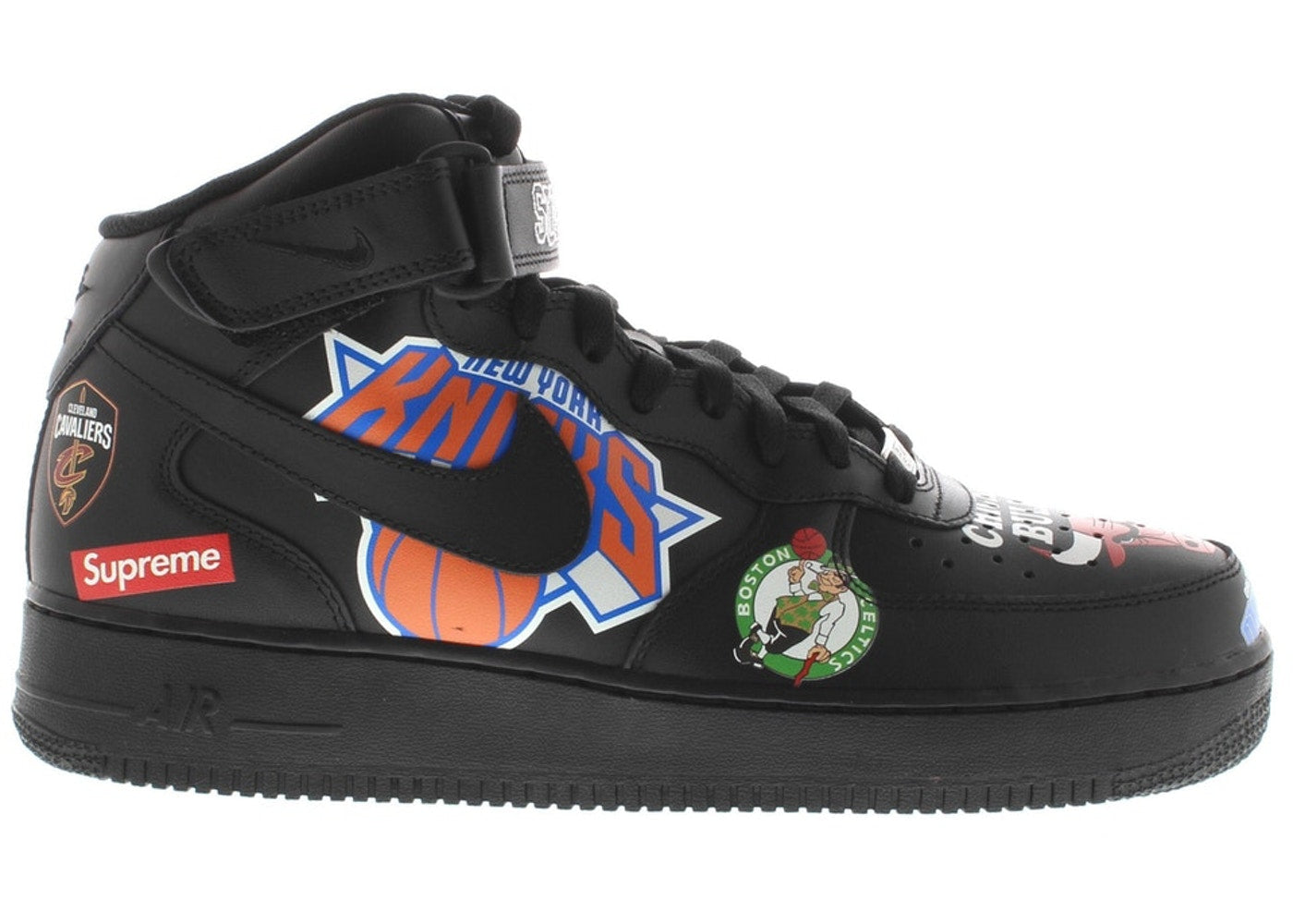 Nike Air Force 1 Mid Supreme NBA Black