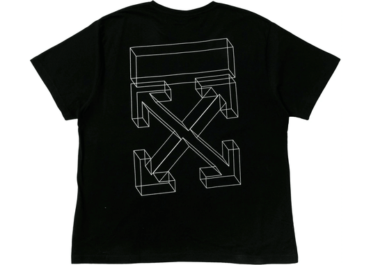 OFF-WHITE Oversized 3D Marker Diag T-Shirt Black/White
