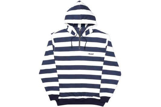 Palace Tri-Stripe-Zip Hood White/Navy (Pre-Owned 8/10)