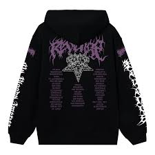 REVENGE METAL TOUR HOODIE BLACK/PURPLE