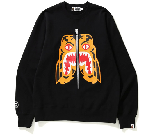 BAPE Tiger Crewneck Black