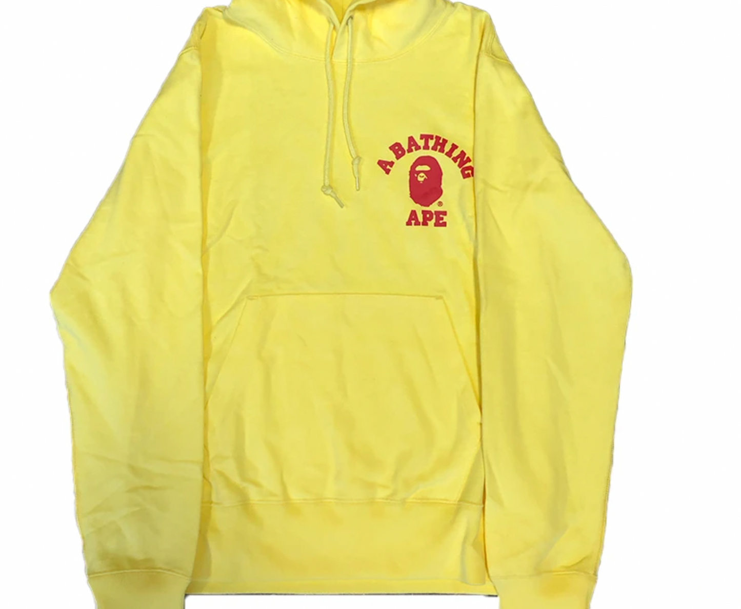 BAPE College Pullover Hoodie Yellow