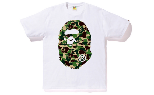 BAPE ABC Big Ape Head Tee White/Green